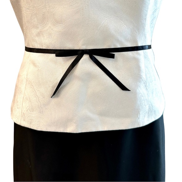 SET~> ANN TAYLOR FORMAL Set — Tailored Bow Top & Maxi Skirt — 4, 6 - Picture 5 of 6